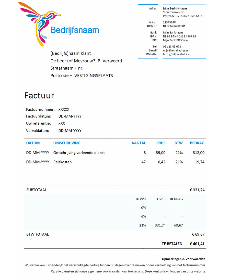 Snel facturen maken en verzenden